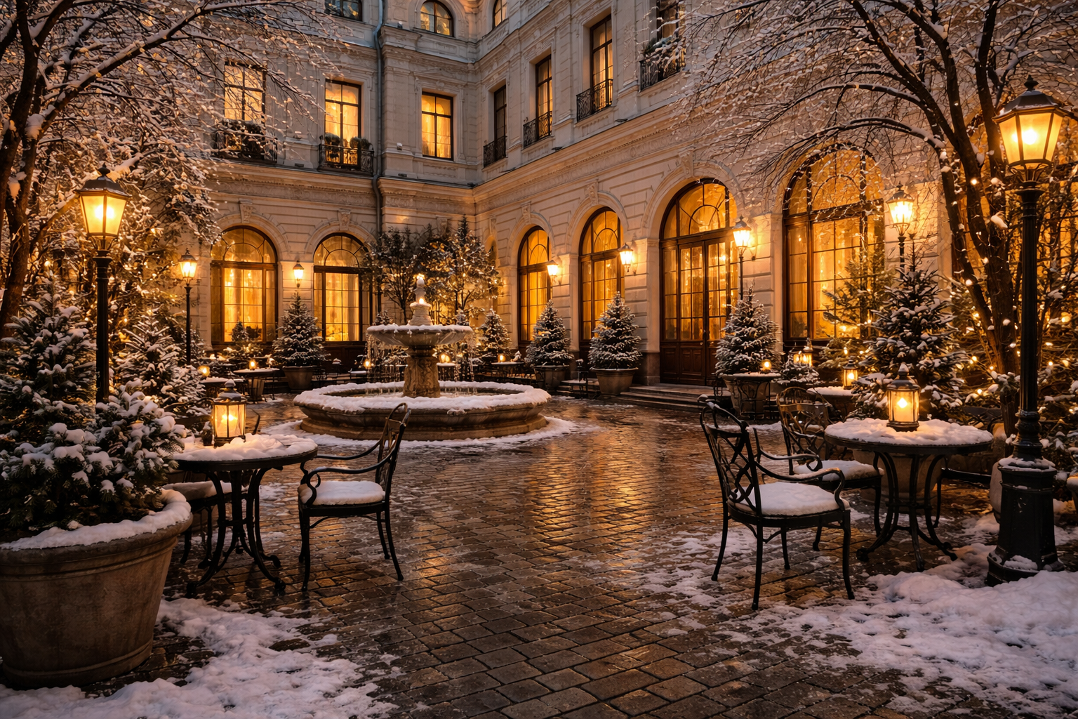 Courtyard · December